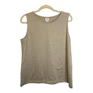 Chico's Tank Top Women's Size Large Weekends casual outdoor tan Chico's 2‎